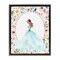 Stupell Industries Blue Princess with Pearl Border Floating Frame, design by Christine Simpson Art